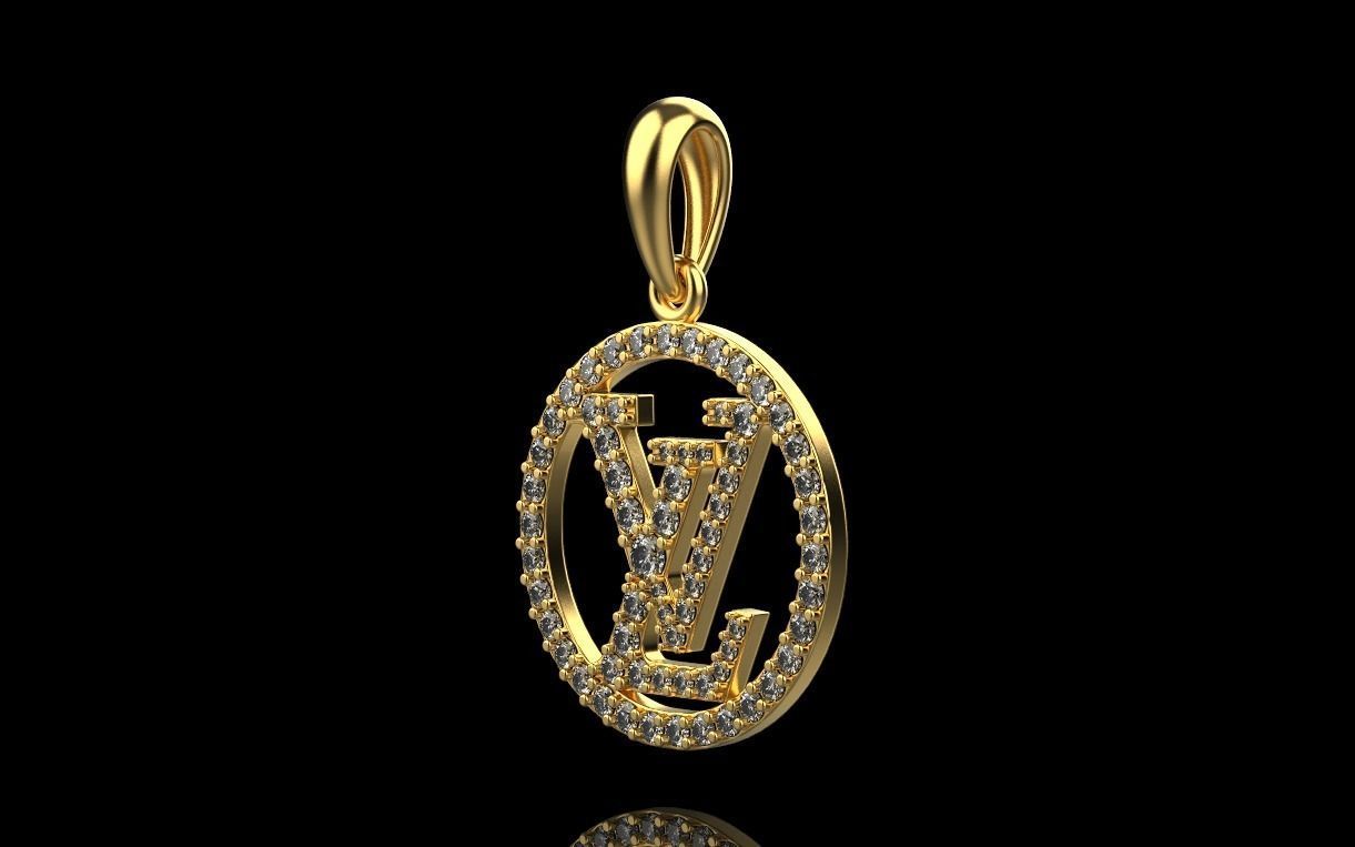 pendant LV 3D print model_4