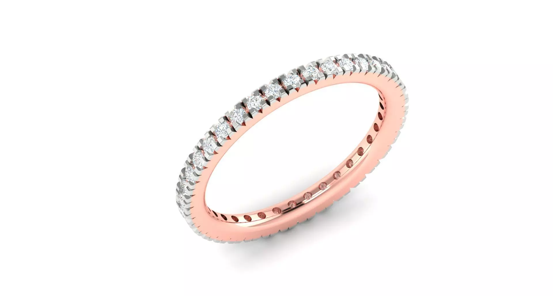 Solitaire ring 3D print model_0