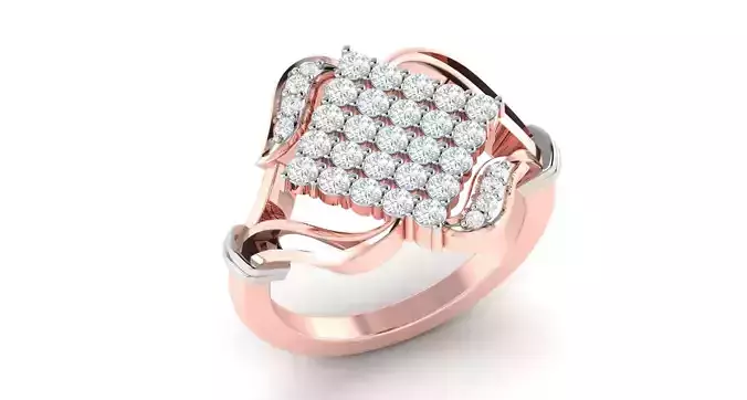 Solitaire ring 3D print model