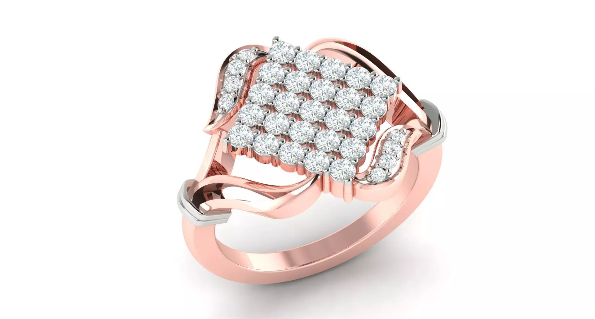 Solitaire ring 3D print model_0