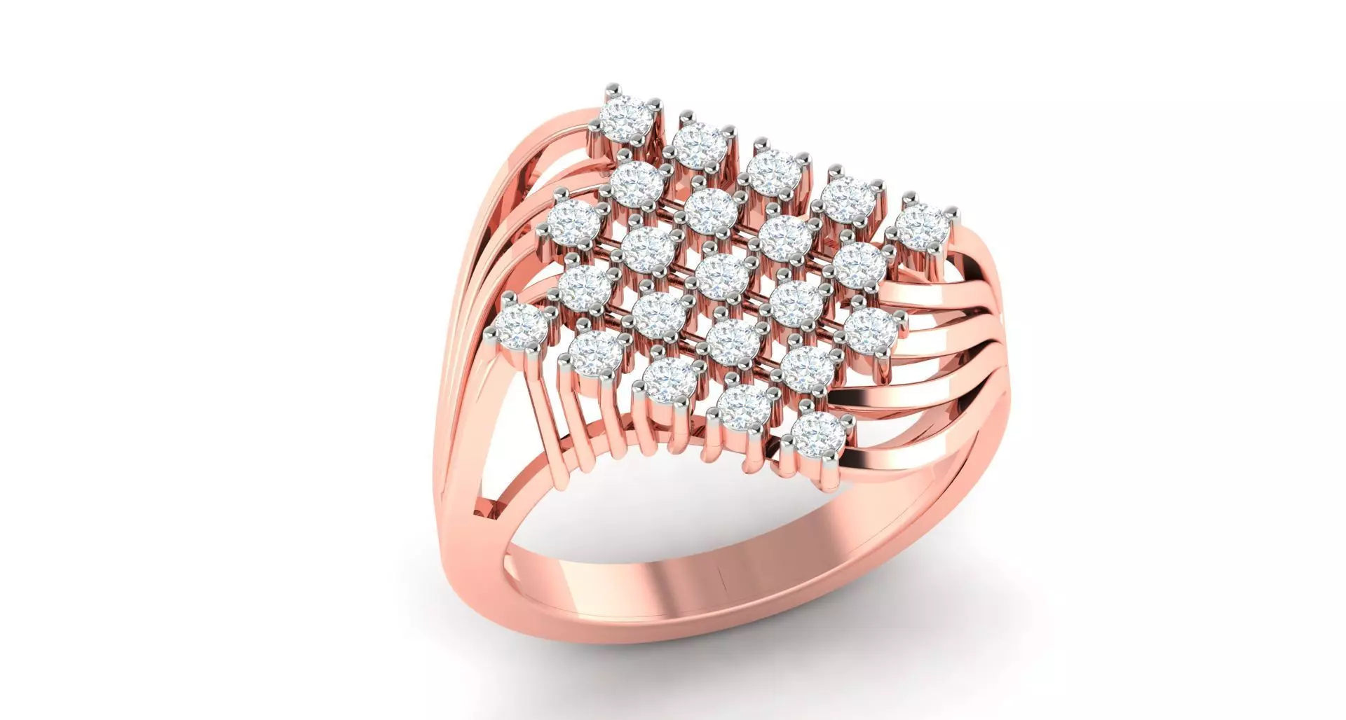 Solitaire ring 3D print model_0