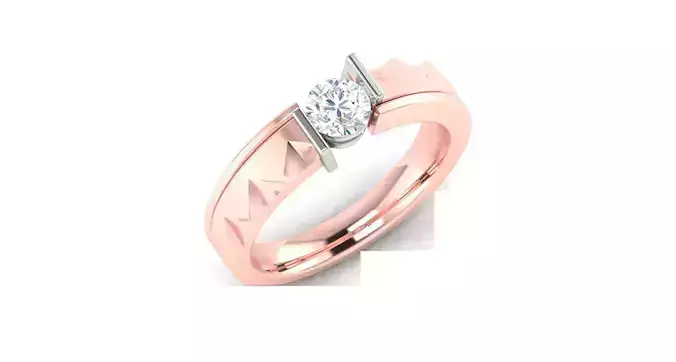 Solitaire ring 3D print model