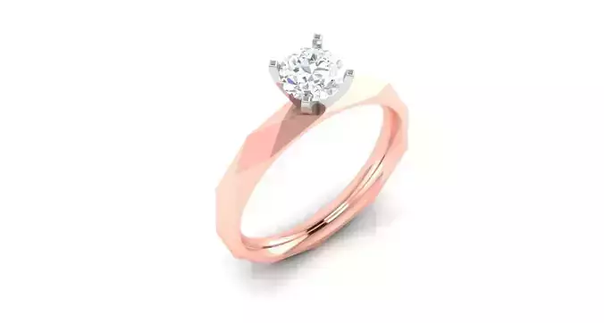 Solitaire ring 3D print model