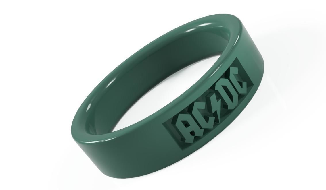 ACDC ring 3D print model_1