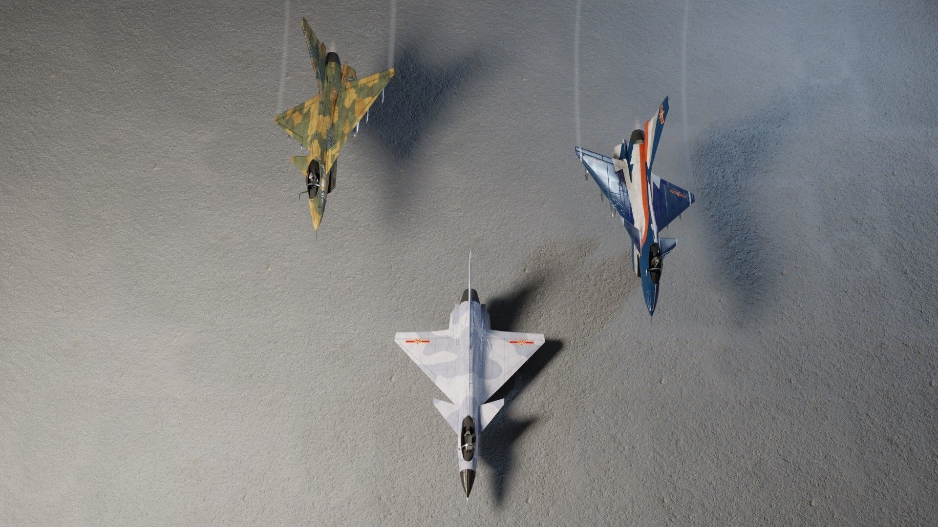 Chengdu J-10 Vigorous Dragon jet fighter Low-poly 3D model_6