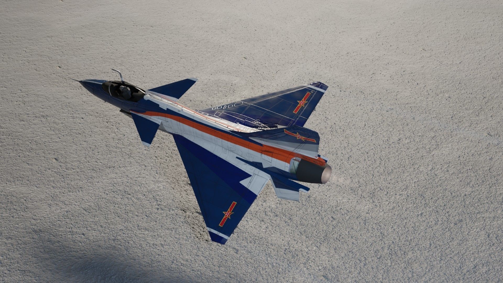 Chengdu J-10 Vigorous Dragon jet fighter Low-poly 3D model_10