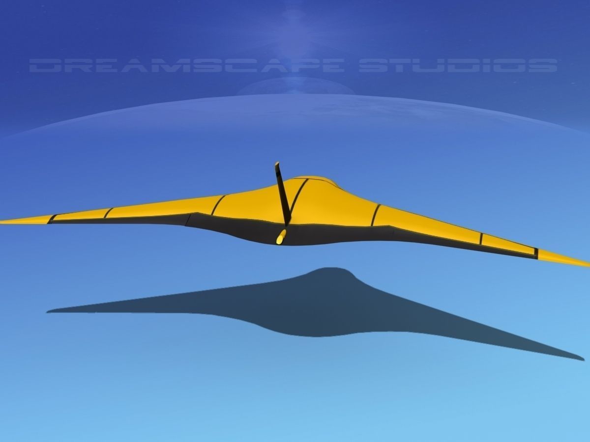 Z-Ray Underwater glider Low-poly 3D model_6