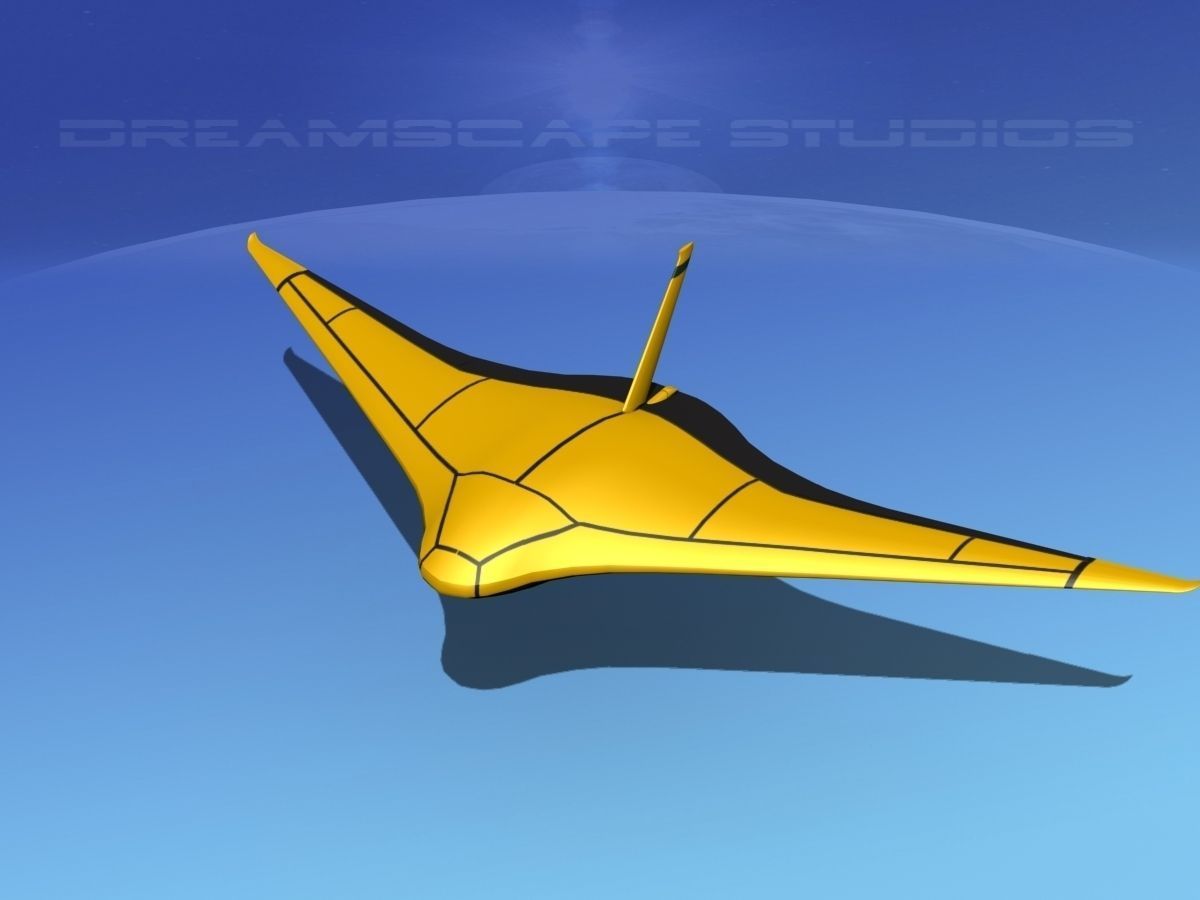 Z-Ray Underwater glider Low-poly 3D model_10