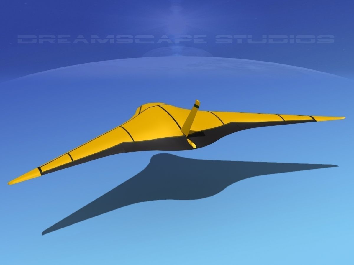 Z-Ray Underwater glider Low-poly 3D model_7