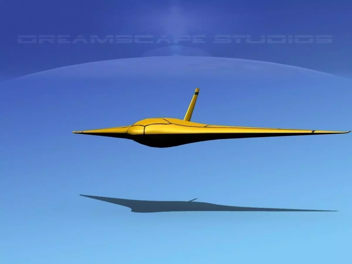 Z-Ray Underwater glider Low-poly 3D model_0