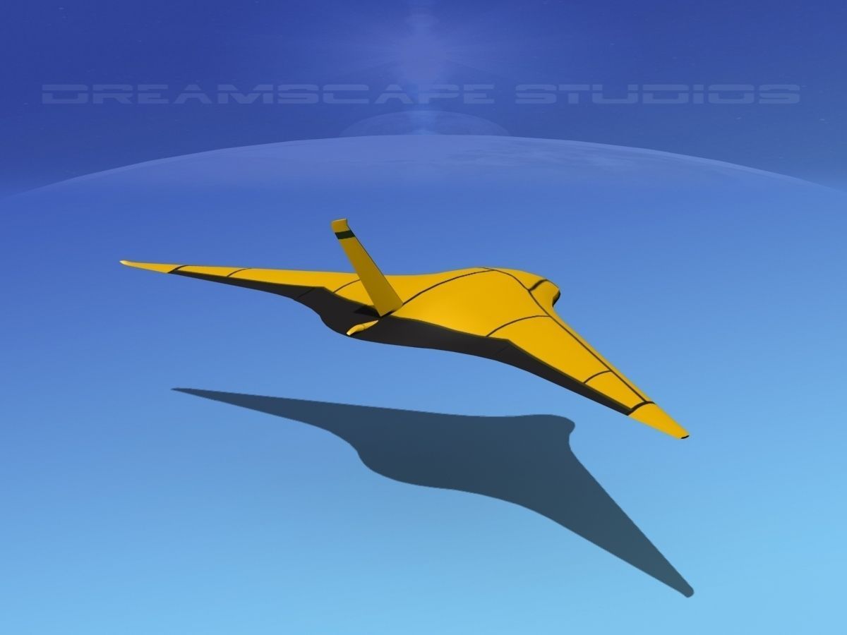 Z-Ray Underwater glider Low-poly 3D model_5