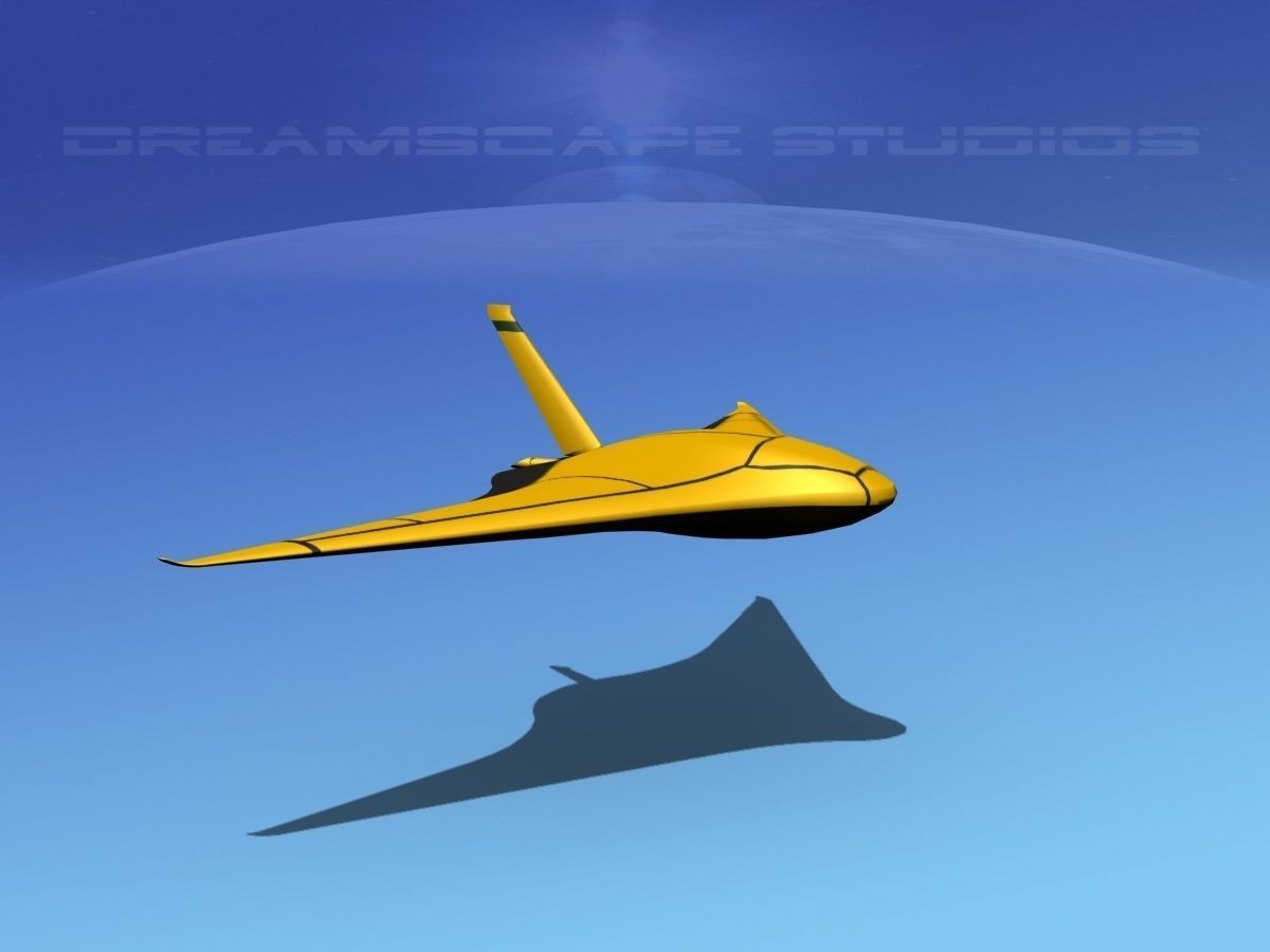 Z-Ray Underwater glider Low-poly 3D model_3