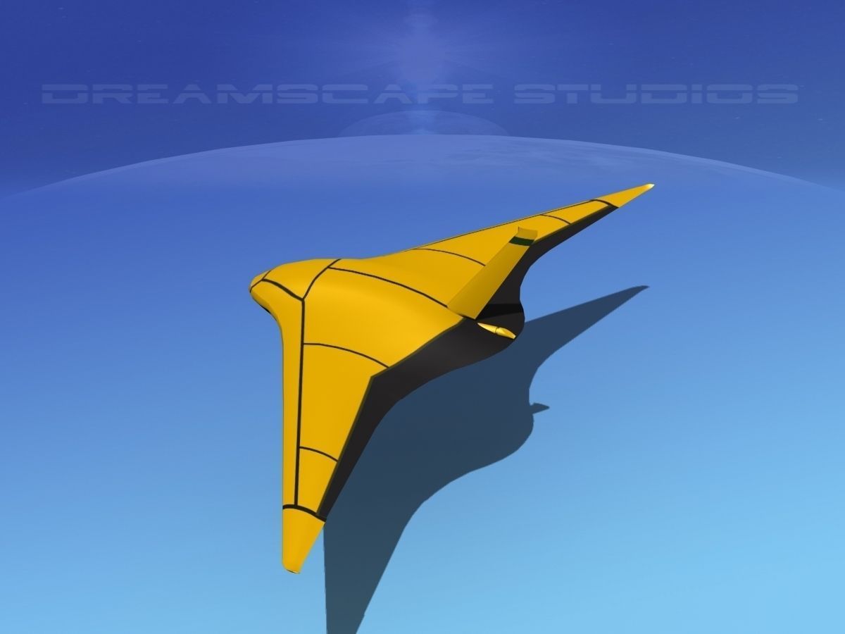 Z-Ray Underwater glider Low-poly 3D model_8