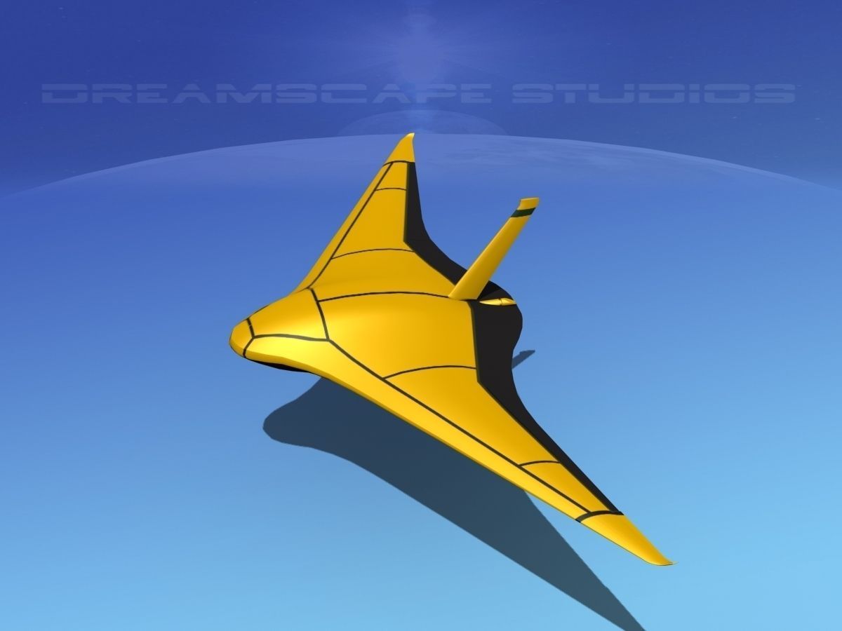 Z-Ray Underwater glider Low-poly 3D model_9