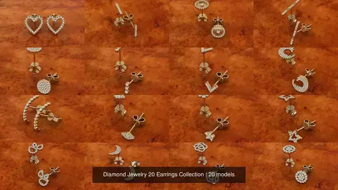 Diamond Jewelry 20 Earrings Collection 