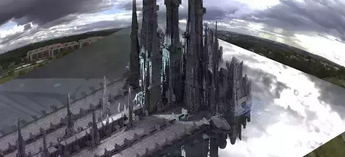 Sci-Fi City winter Kit bash 