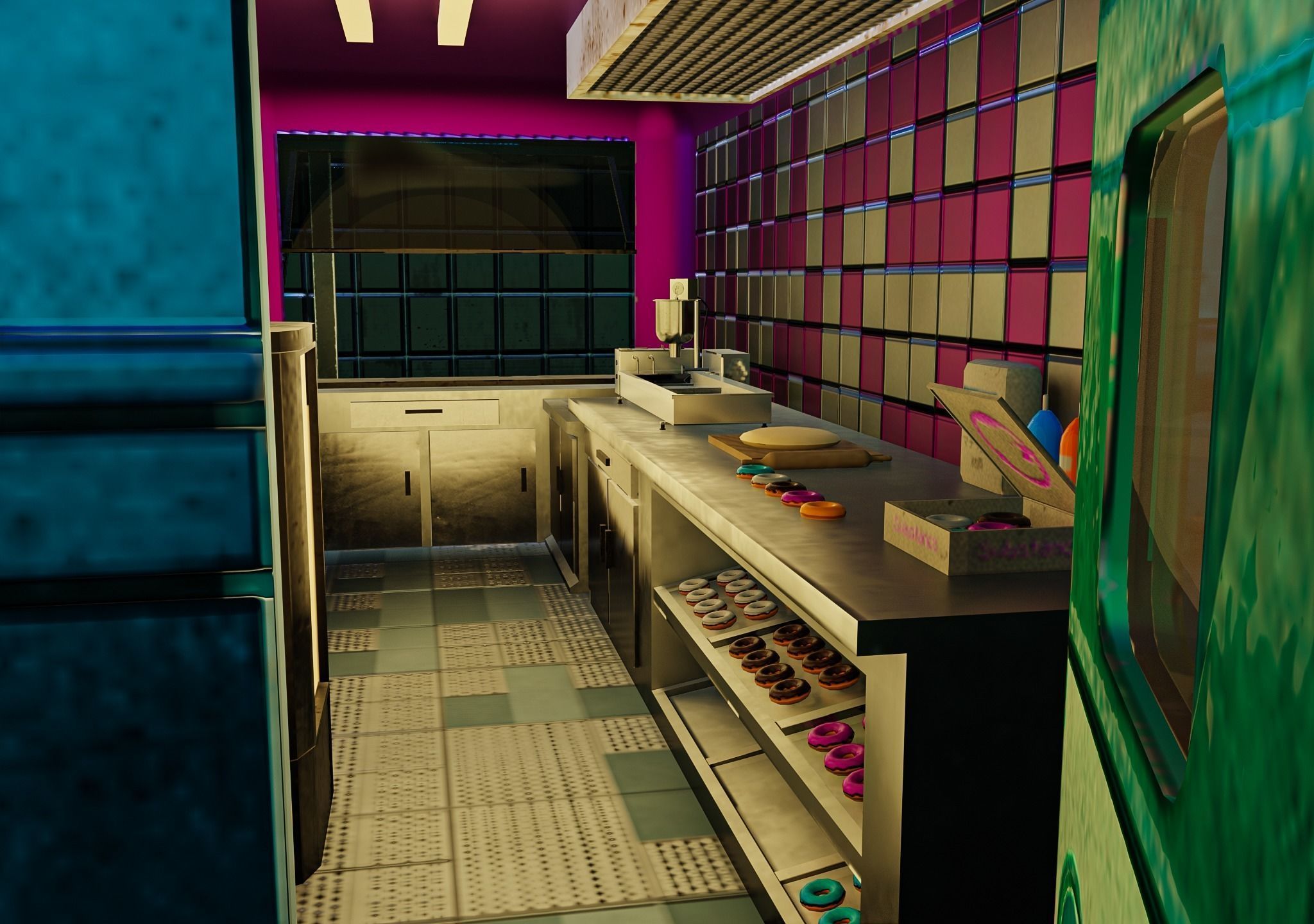 Cyberpunk City Pack Low-poly 3D model_25