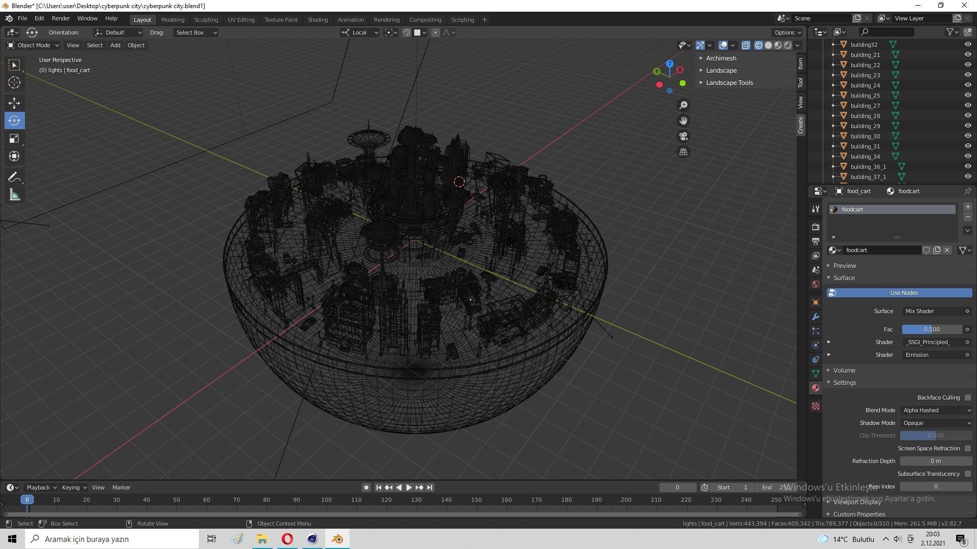 Cyberpunk City Pack Low-poly 3D model_57