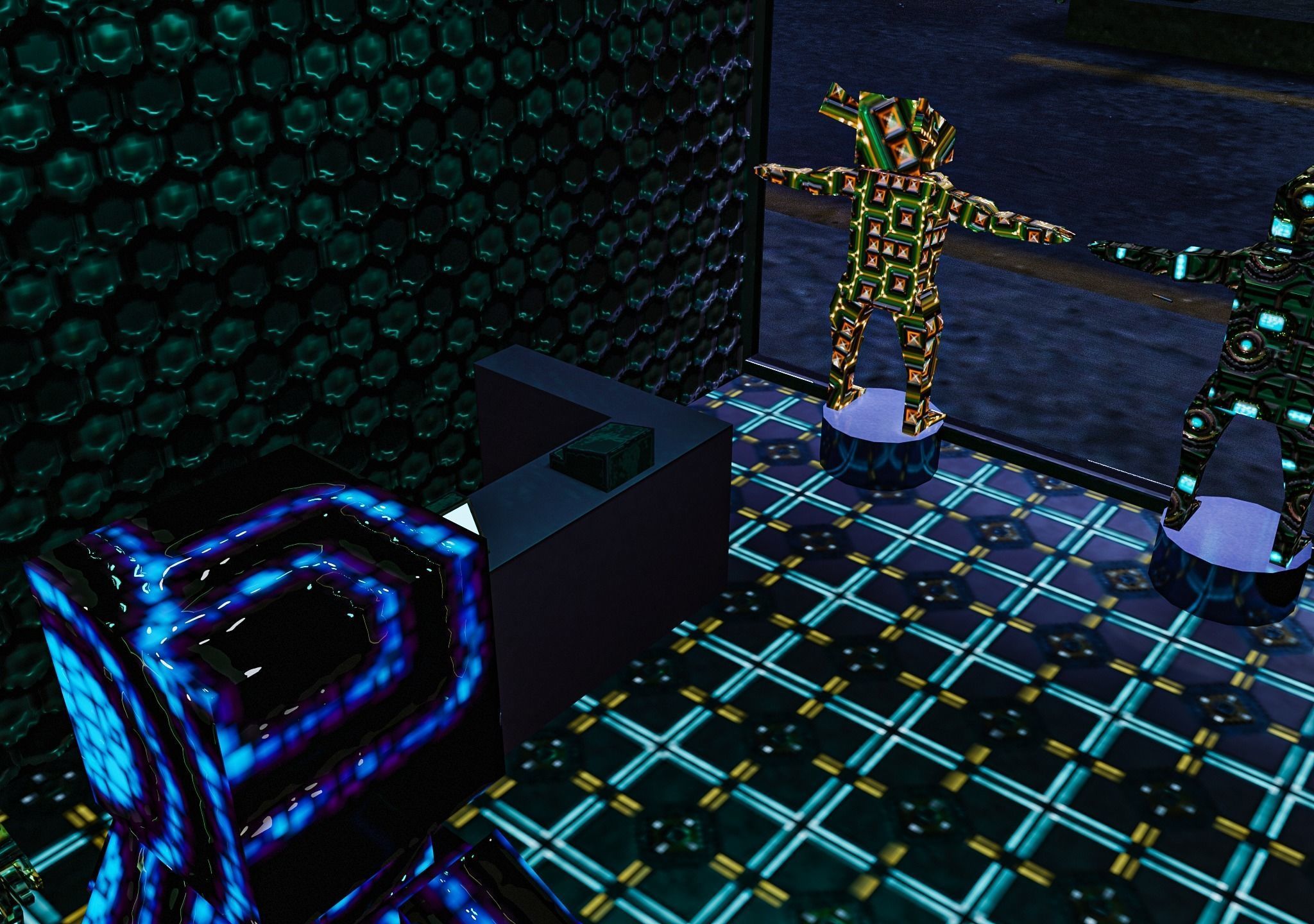 Cyberpunk City Pack Low-poly 3D model_30