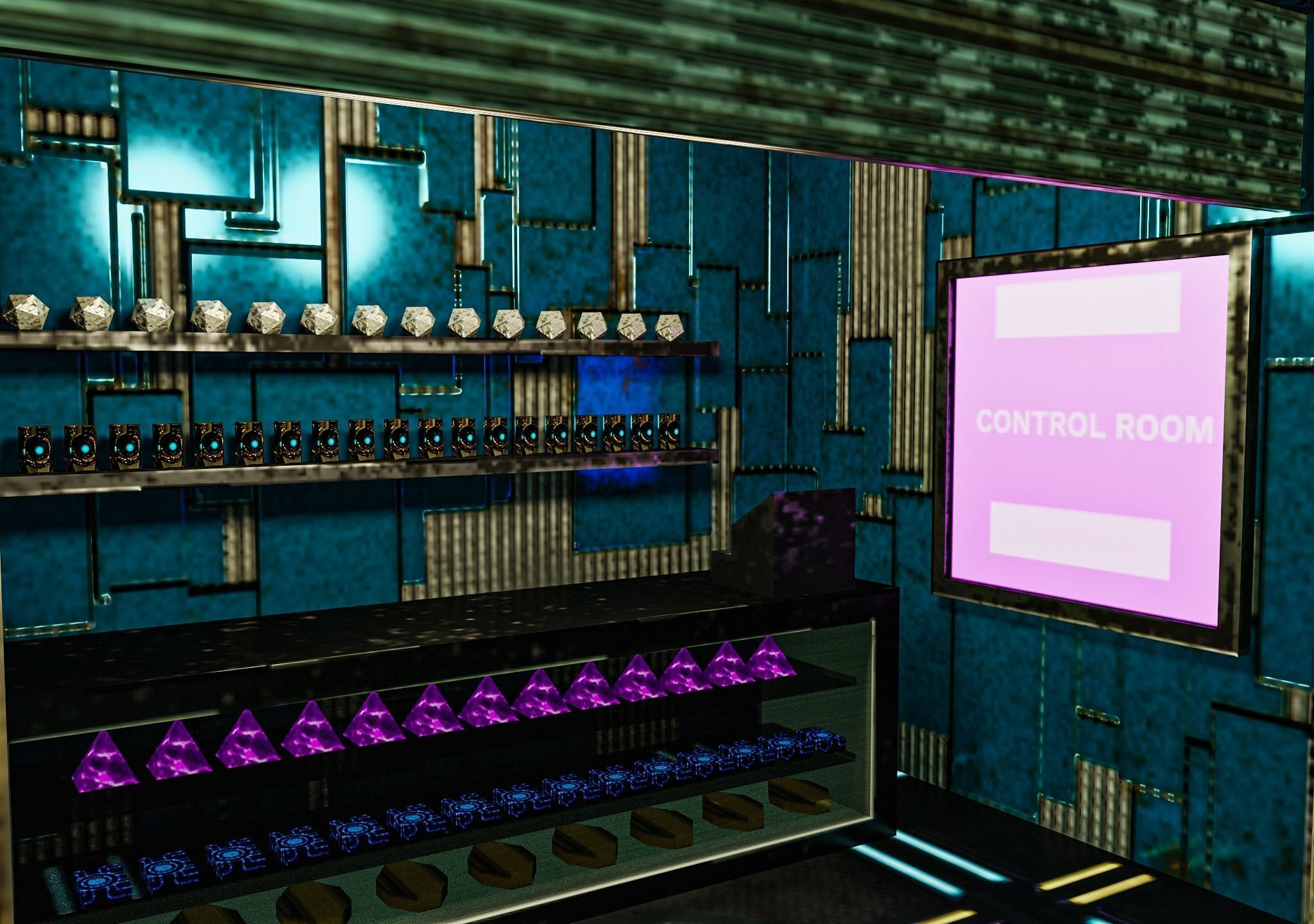 Cyberpunk City Pack Low-poly 3D model_37