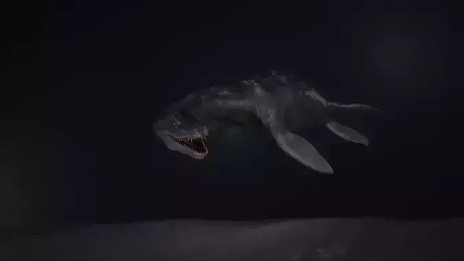 Plesiosaur Low-poly 3D model