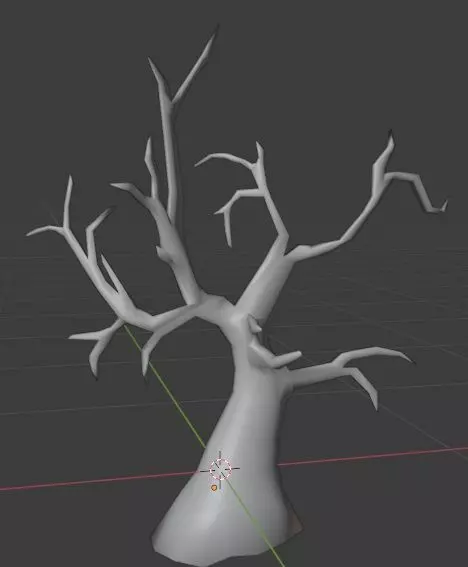 Tree 3D with no leaves Free low-poly 3D model_0