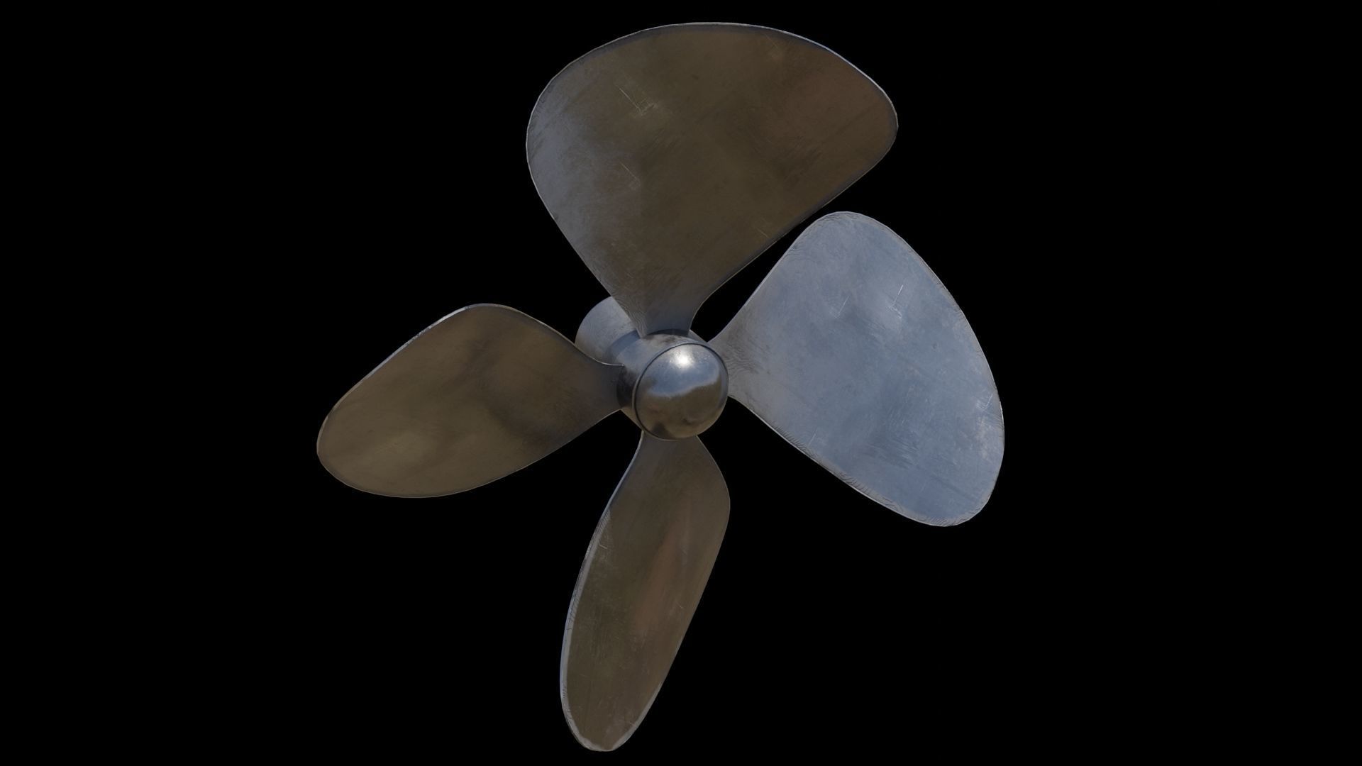 ship fan 3D model Low-poly 3D model_11