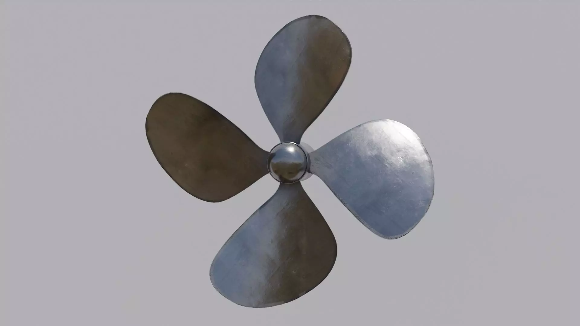 ship fan 3D model Low-poly 3D model_0