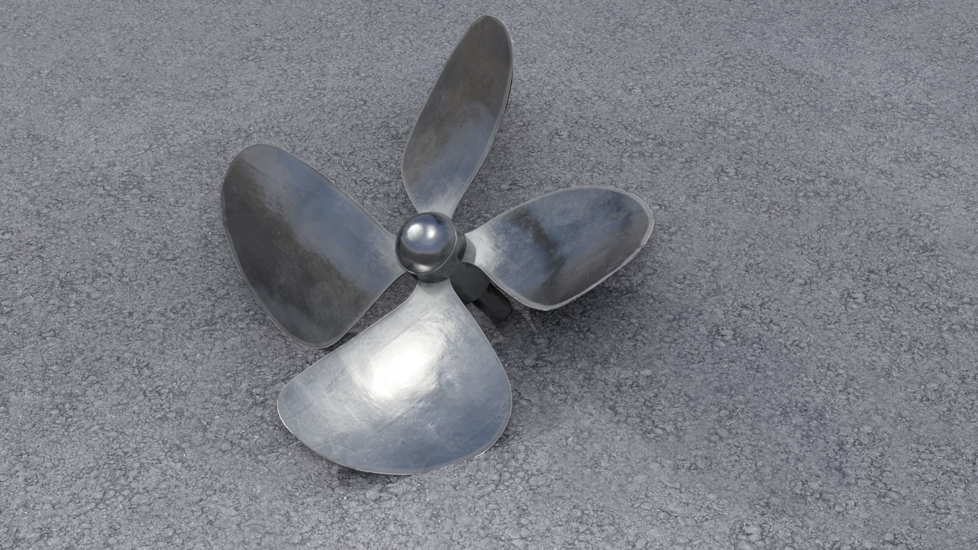 ship fan 3D model Low-poly 3D model_20