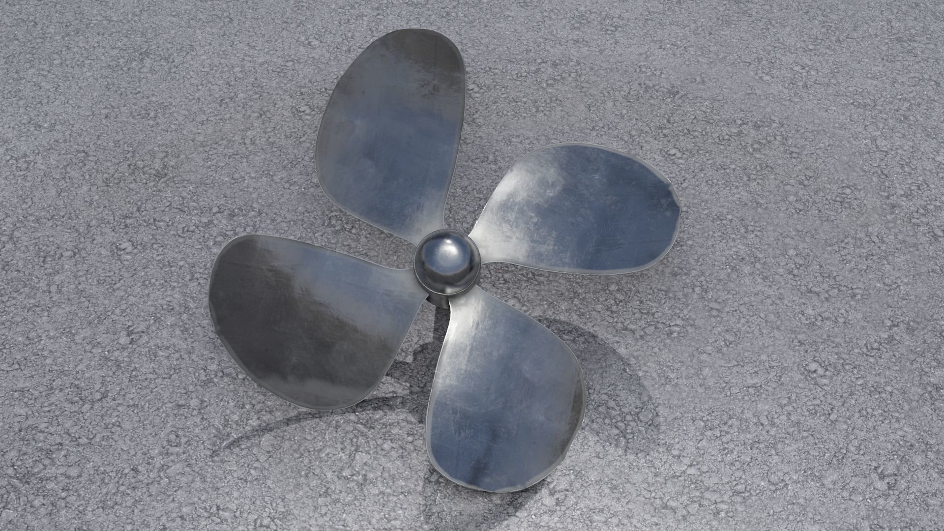 ship fan 3D model Low-poly 3D model_13