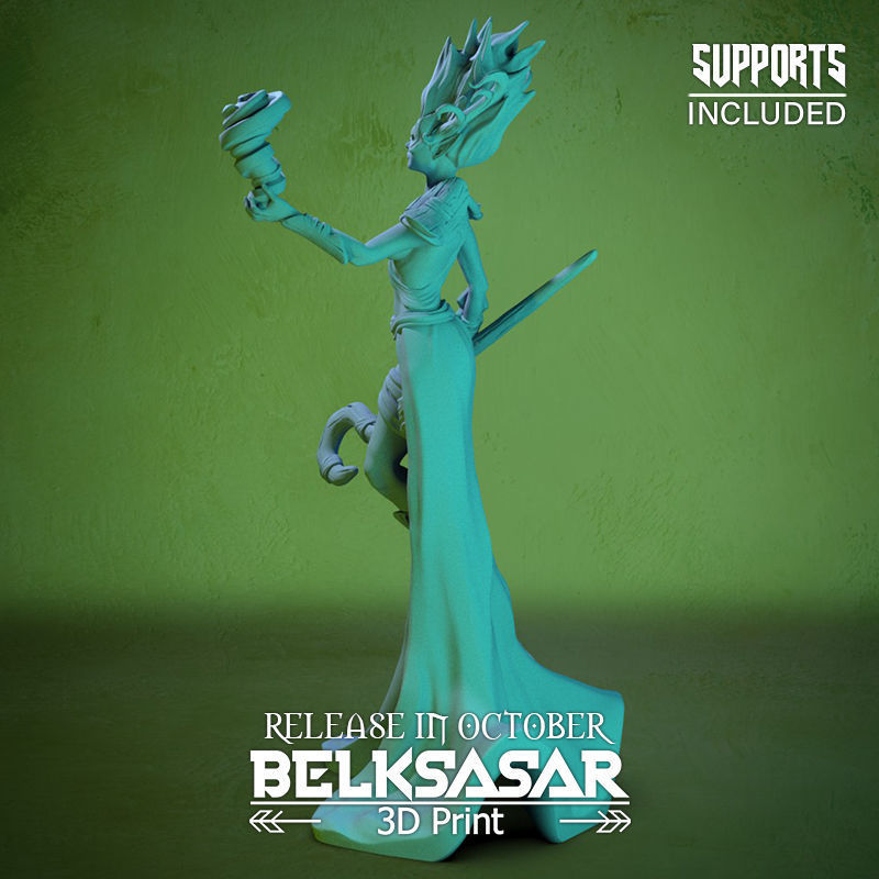 Storm Shaman Normal and Nude 3D print model_7