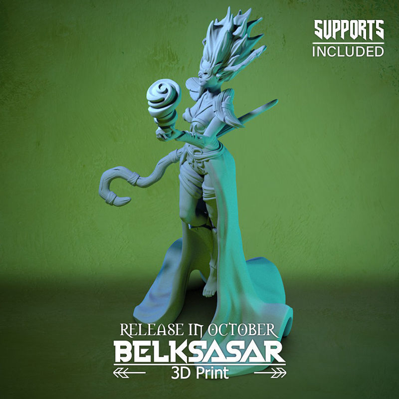 Storm Shaman Normal and Nude 3D print model_32