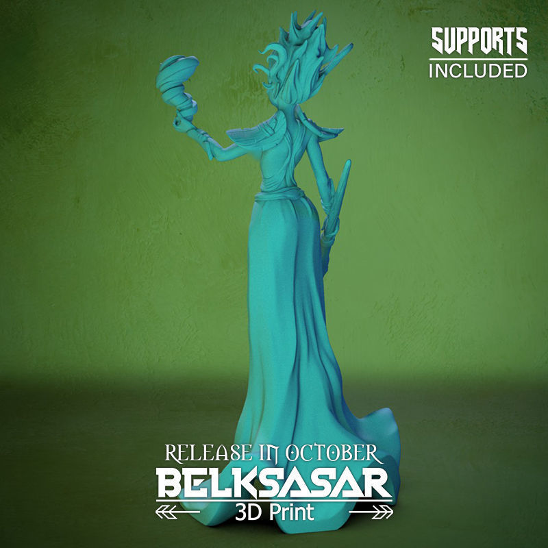 Storm Shaman Normal and Nude 3D print model_9