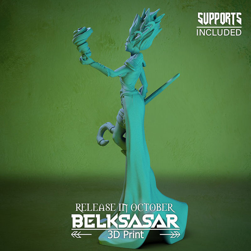 Storm Shaman Normal and Nude 3D print model_6