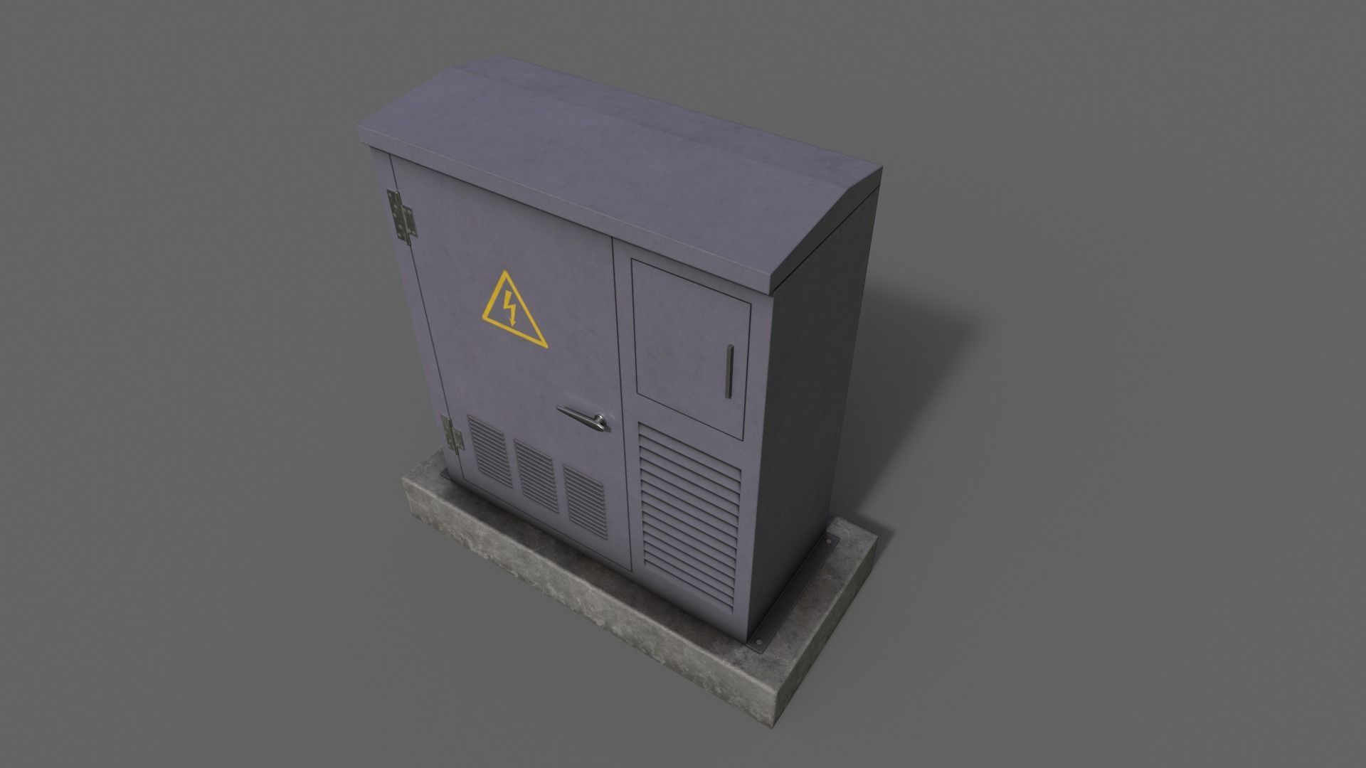 PBR Electric Box V1-Clean-Rusty Low-poly 3D model_19
