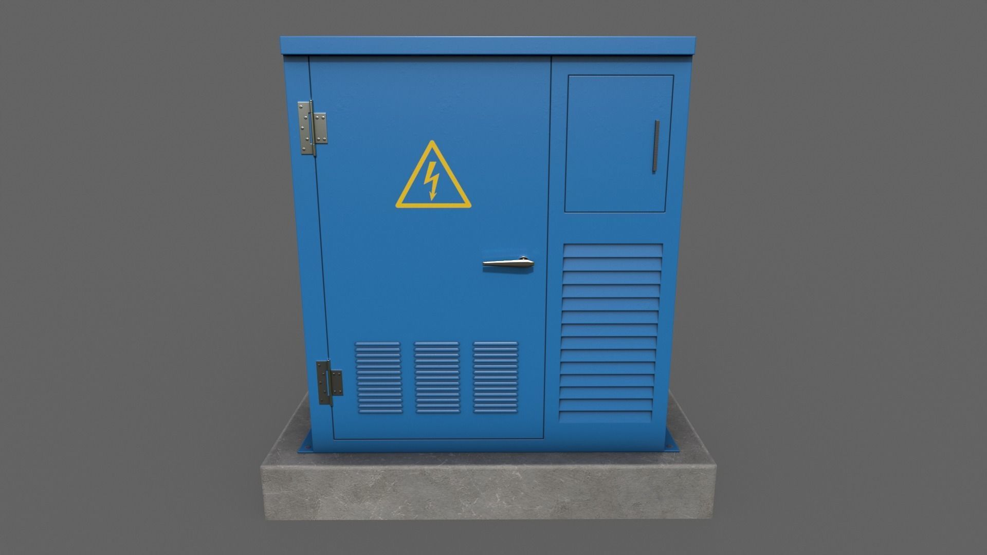 PBR Electric Box V1-Clean-Rusty Low-poly 3D model_12