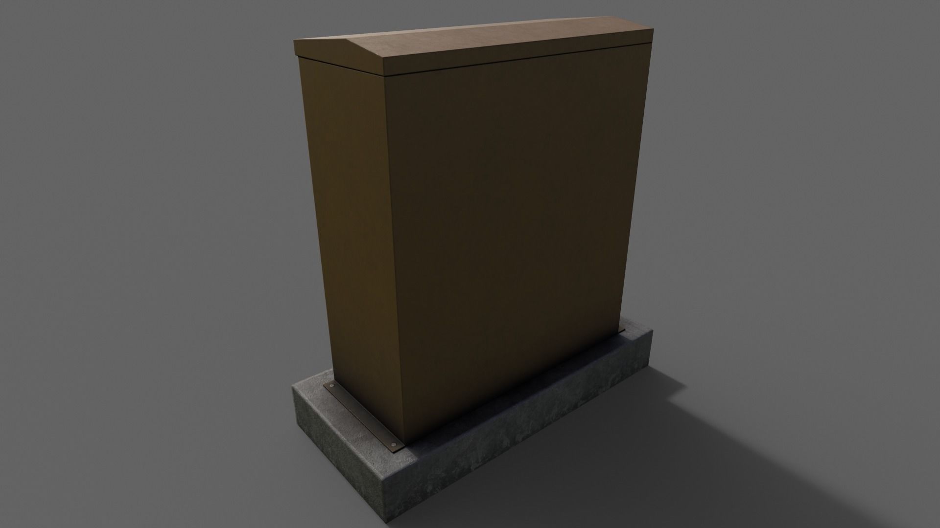 PBR Electric Box V1-Clean-Rusty Low-poly 3D model_23