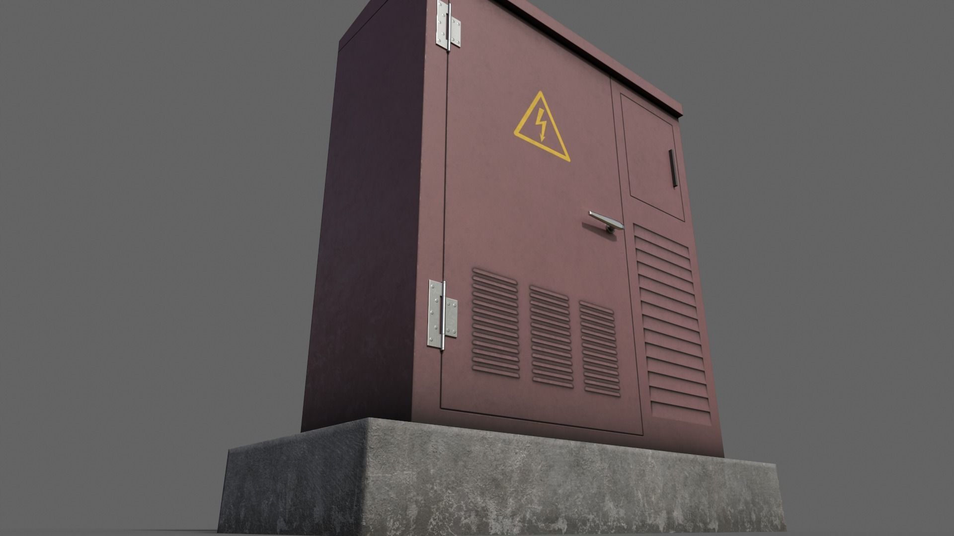 PBR Electric Box V1-Clean-Rusty Low-poly 3D model_20