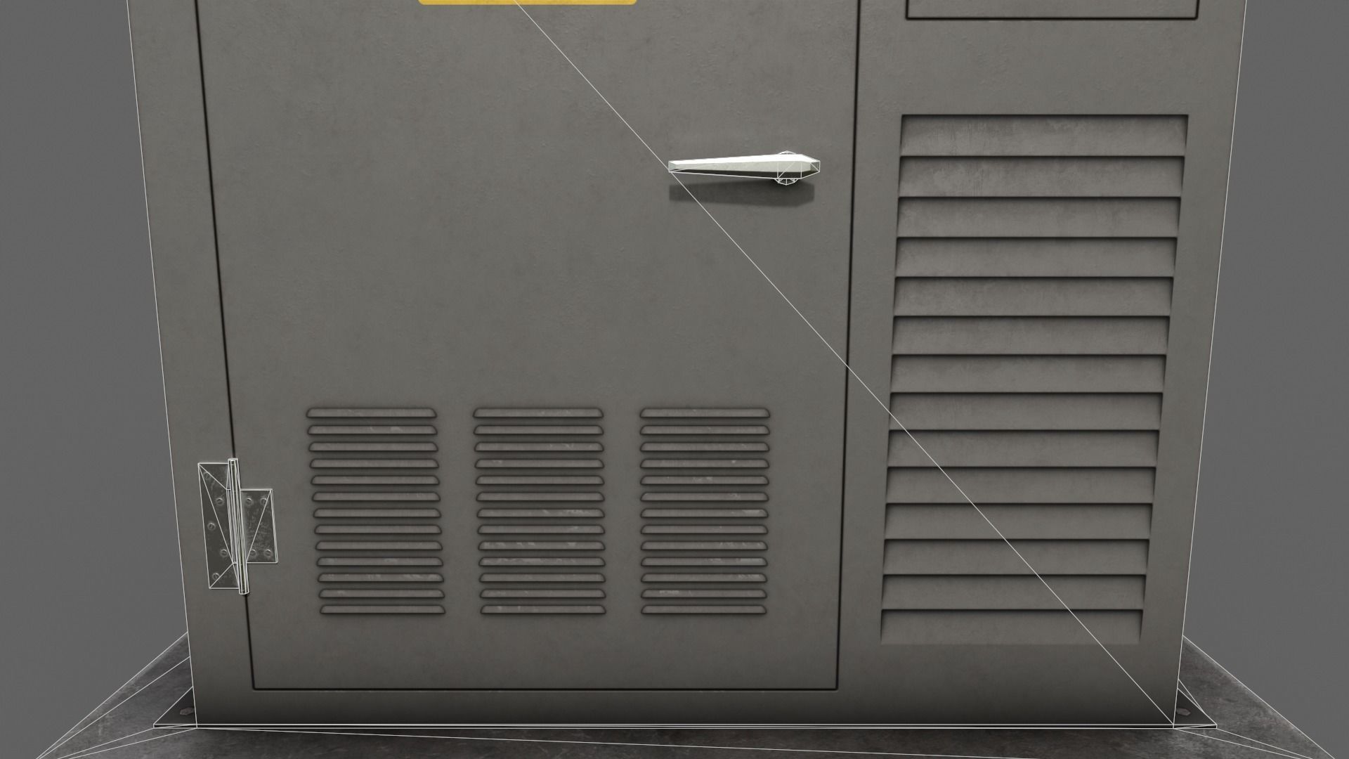 PBR Electric Box V1-Clean-Rusty Low-poly 3D model_27