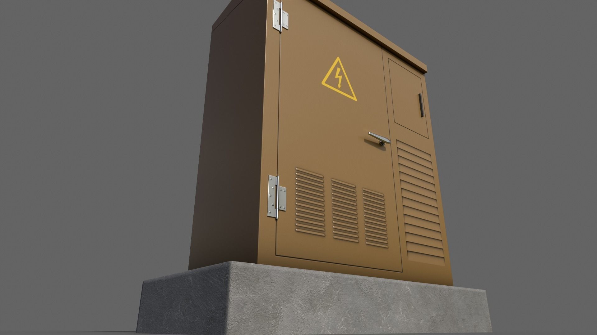 PBR Electric Box V1-Clean-Rusty Low-poly 3D model_14