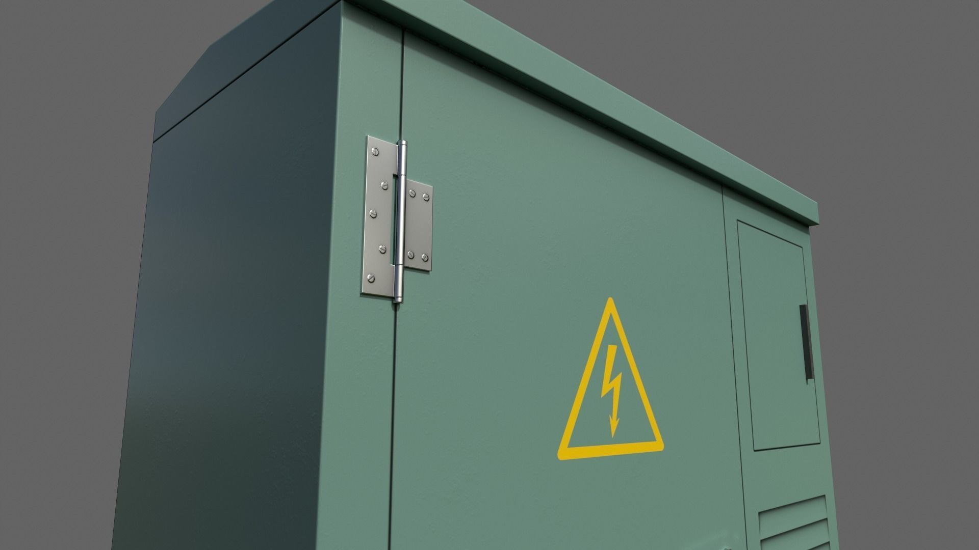 PBR Electric Box V1-Clean-Rusty Low-poly 3D model_16