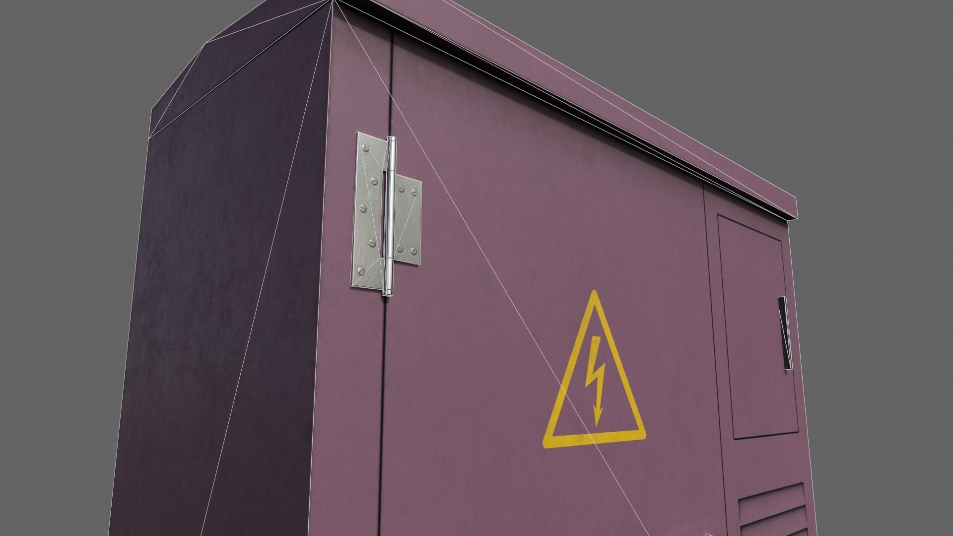 PBR Electric Box V1-Clean-Rusty Low-poly 3D model_28