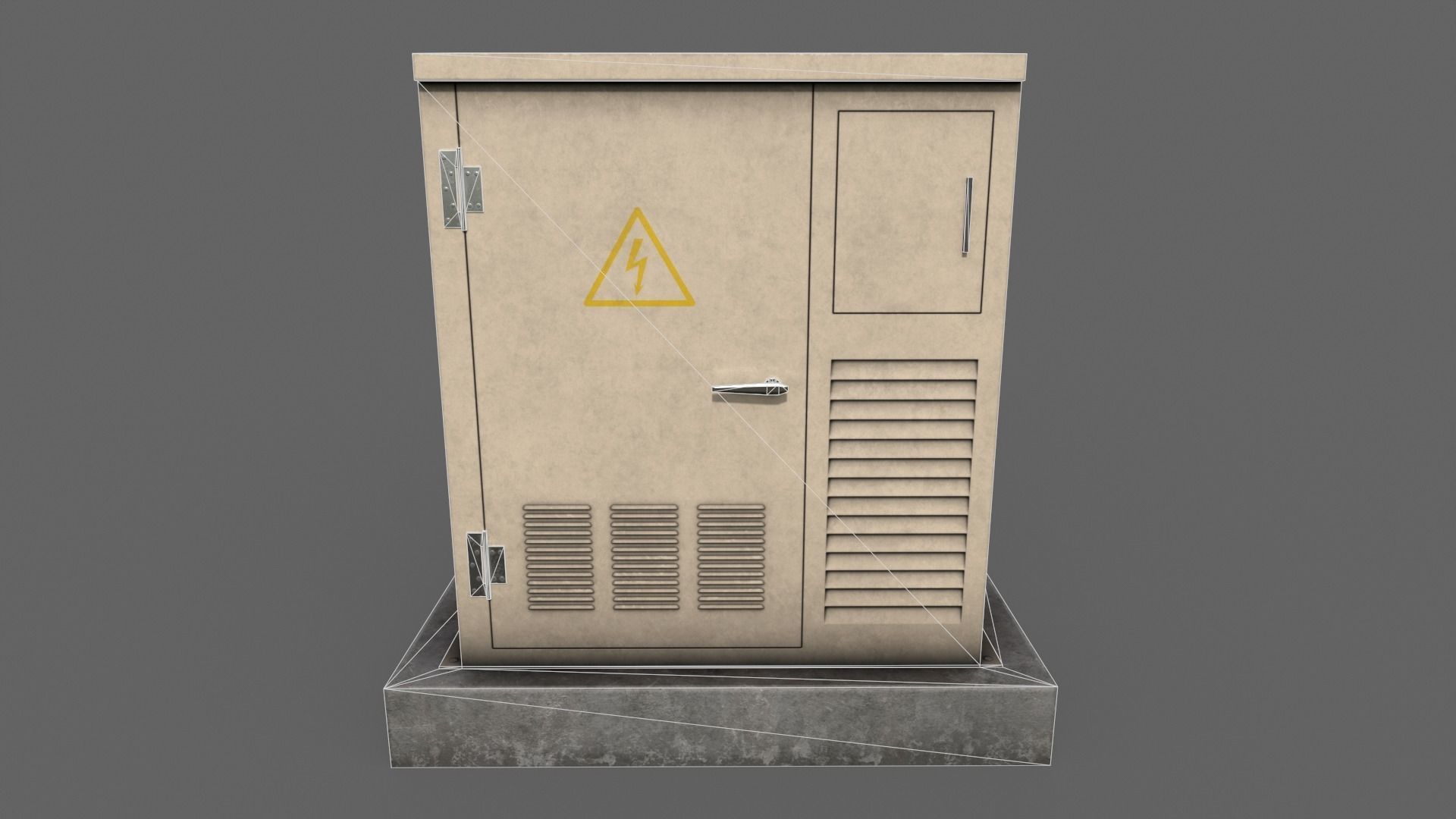 PBR Electric Box V1-Clean-Rusty Low-poly 3D model_24