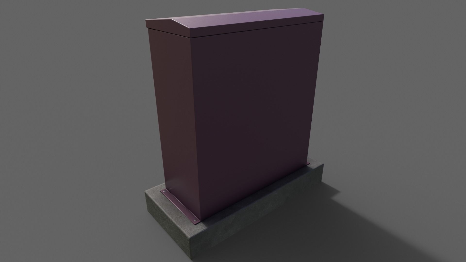 PBR Electric Box V1-Clean-Rusty Low-poly 3D model_17