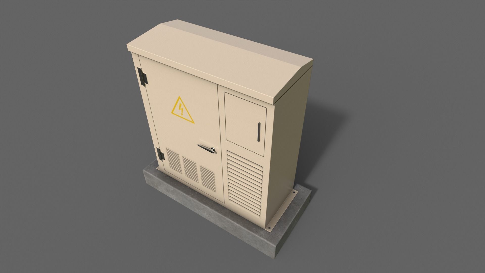 PBR Electric Box V1-Clean-Rusty Low-poly 3D model_13