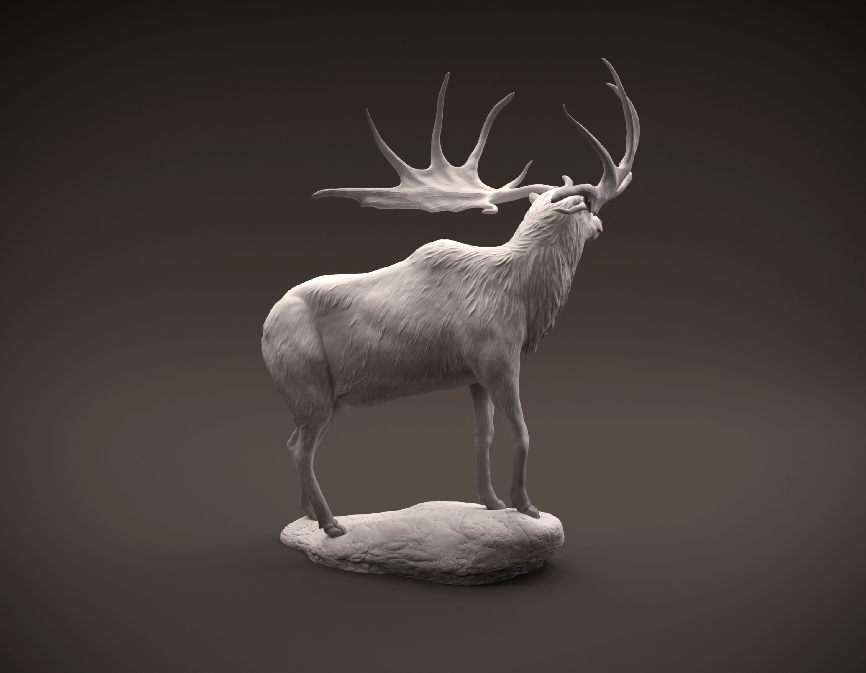 Megaloceros giganteus or Irish Elk intended for 3D printing 3D print model_12