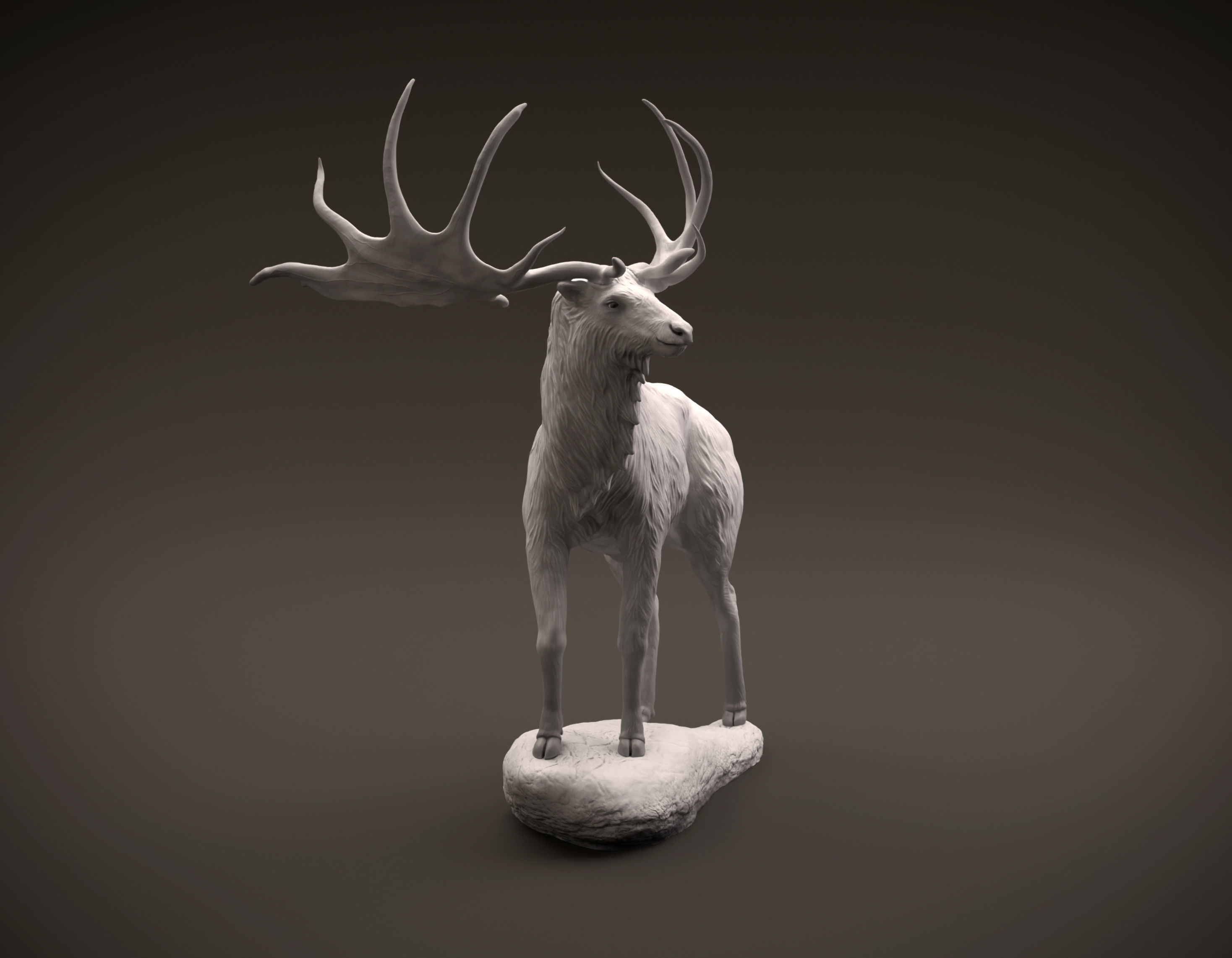 Megaloceros giganteus or Irish Elk intended for 3D printing 3D print model_5