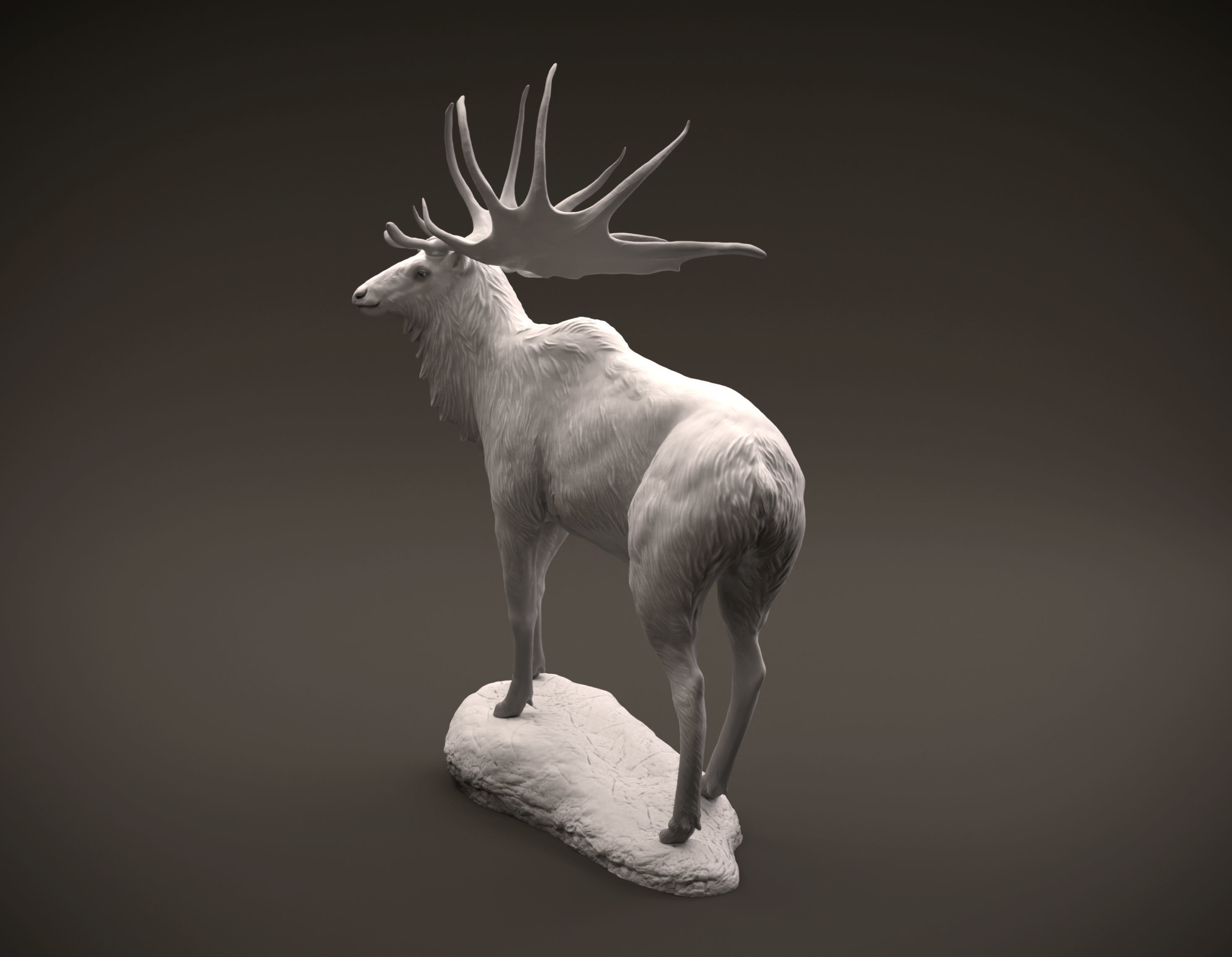 Megaloceros giganteus or Irish Elk intended for 3D printing 3D print model_8