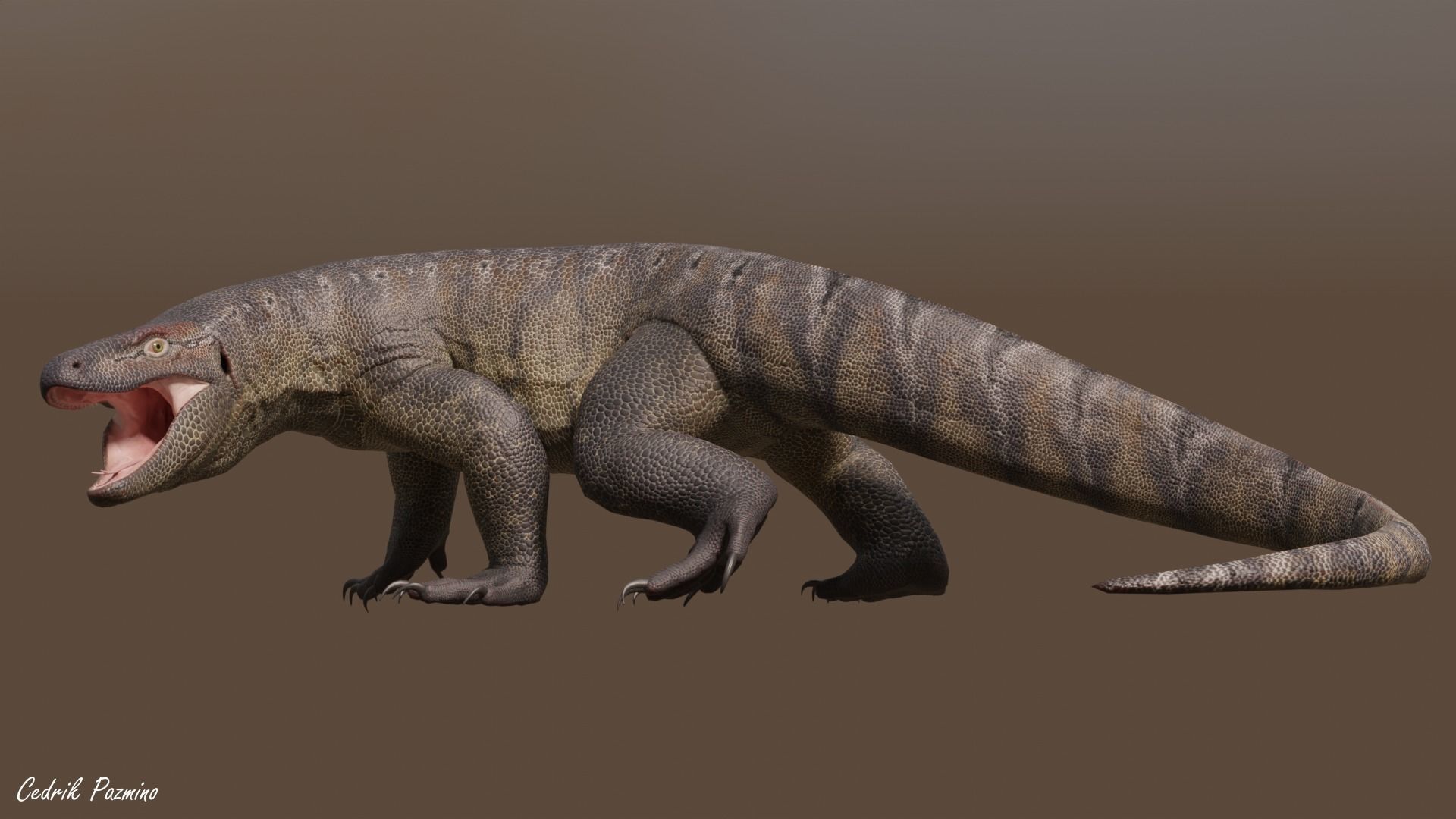 3D model Megalania dinosaur VR / AR / low-poly | CGTrader, image size:1920x1080