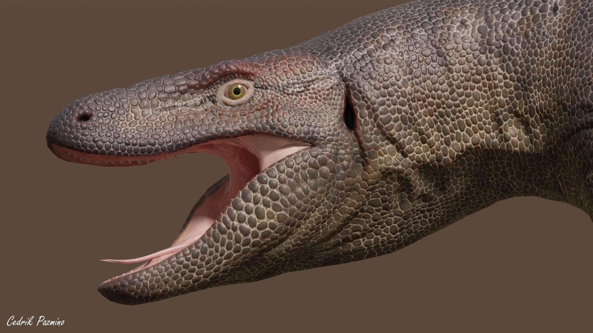 3D model Megalania dinosaur VR / AR / low-poly | CGTrader, image size:1920x1080